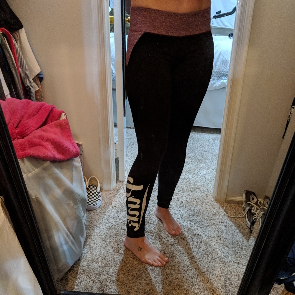 Pink yogo tights